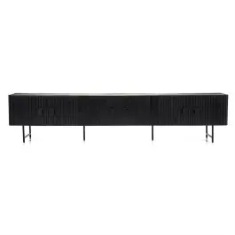 Mueble de TV Remi negro 6 puertas EXPO - Eleonora