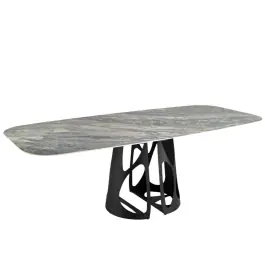 Mesa Comedor Ovalada Barril Mármol - Angel Cerdá