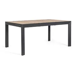 Mesa Exterior Extensible Belmar Antracita 160/240 cm - Bizzotto