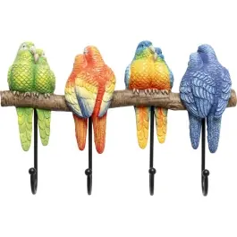 Perchero Pared Parrots Love 31cm - Kare Design