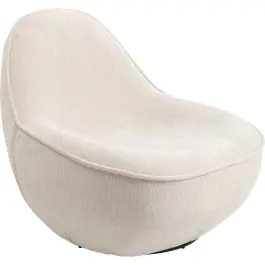 Sillón Giratorio Ovo Crema - Kare Design