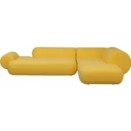 Sofa Esquinero Soft Edge Derecho Amarillo - Kare Design