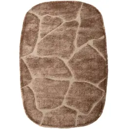 Alfombra Mori Oval Marrón - Salgueiro