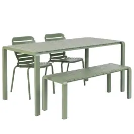 Set Exterior Vondel + Banco verde - Zuiver