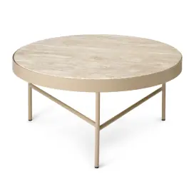 Mesa Centro Travertine - Ferm Living