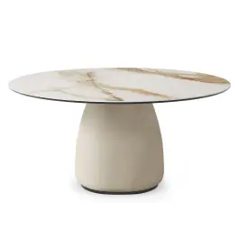 Mesa Comedor Redonda Botero Kerami - Cattelan Italia