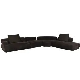 Sofá Rembrandt modular izquierdo 7,5 plazas marrón - Zuiver