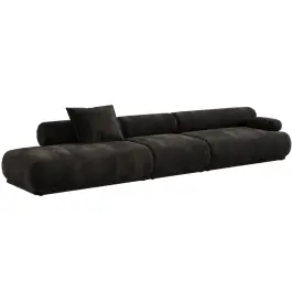 Sofá Rembrandt modular derecho 4,5 plazas marrón - Zuiver