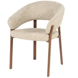 Silla Sedia con Reposabrazos Marrón - By-Boo