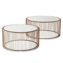 Mesa Centro Wire Cobre Set/2 - Kare Design