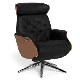 Sillón Relax Volden Function Piel Negro - Flexlux