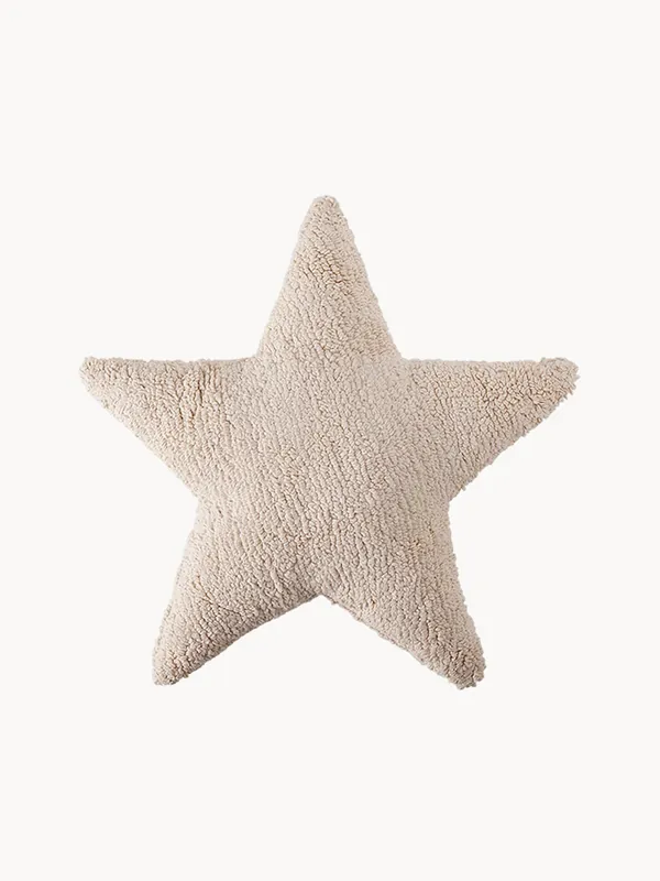 Cojín peluche artesanal de algodón Star - Lorena Canals