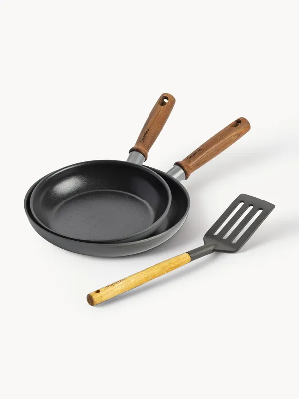Sartenes con espátula Mayflower Proset, set de 3 - GreenPan