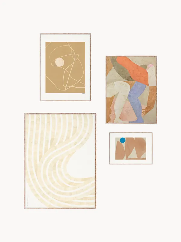 Set de cuadros enmarcados Artwall No. 13, set de 4 - Paper Collective