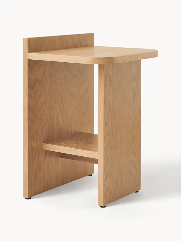 Mesa auxiliar de madera de roble Ismo - Gejst