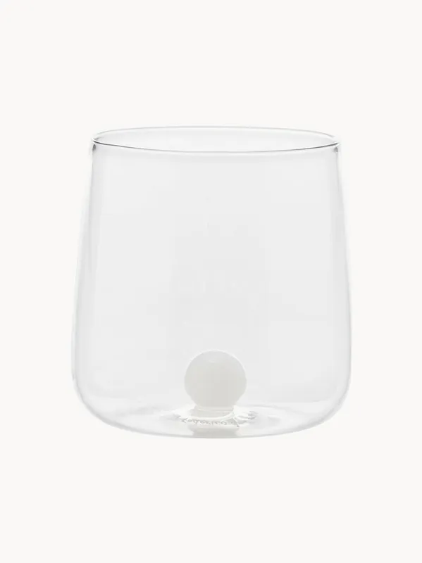 Vasos artesanales de vidrio borosilicato Bilia, set de 6 - Zafferano