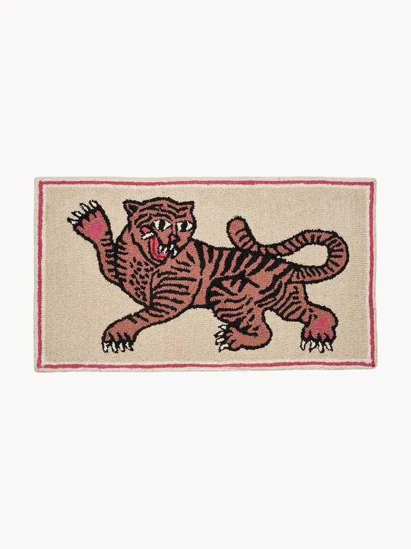 Alfombra tuftada a mano de lana Pink Tiger - Bongusta