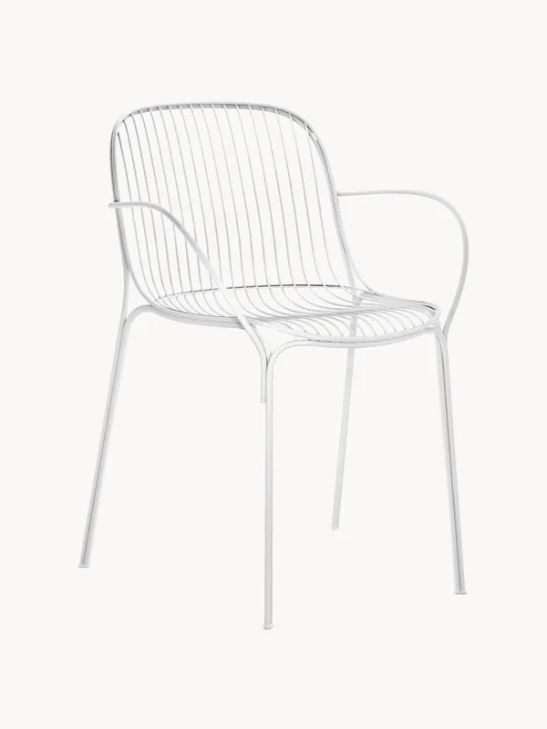 Silla con reposabrazos para exterior Hiray - Kartell