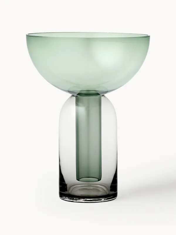 Jarrón de vidrio soplado Torus, 20 cm - AYTM