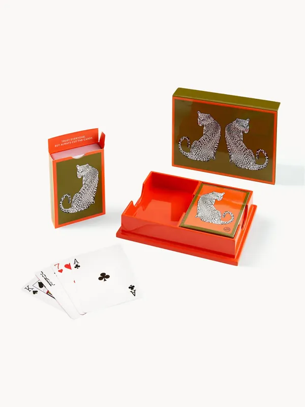 Set de naipes Leopard - Jonathan Adler