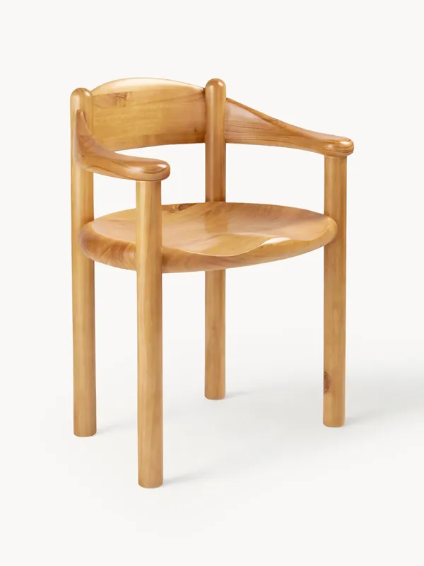 Silla de madera de pino con reposabrazos Daumiller - GUBI