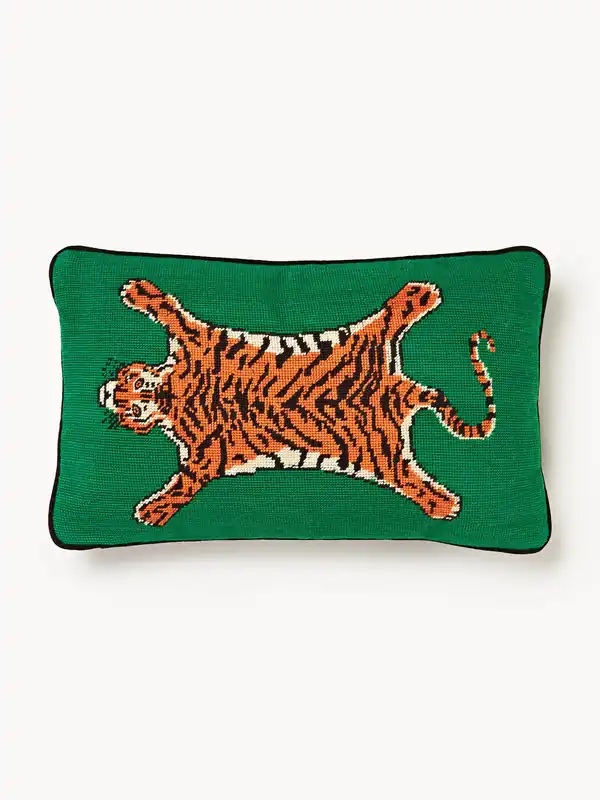 Funda de cojín de lana Tiger - Jonathan Adler