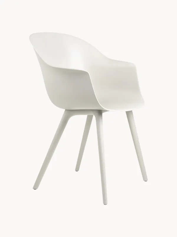 Silla de comedor de jardín con reposabrazos Bat - GUBI