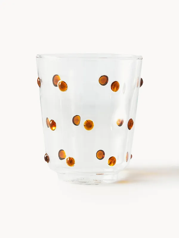 Vasos de vidrio de borosilicato soplado Nob, set de 2 - POLSPOTTEN