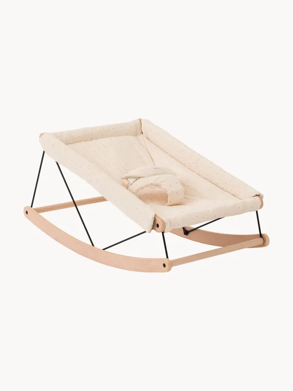 Hamaca para bebé de madera de haya Growing Green - Nobodinoz