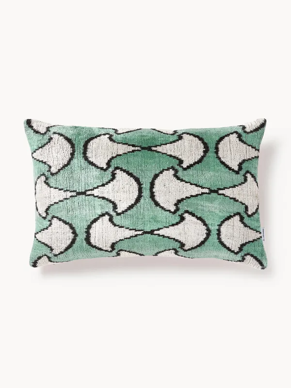Funda de cojín de terciopelo con estampado abstracto Velvety - Les Ottomans