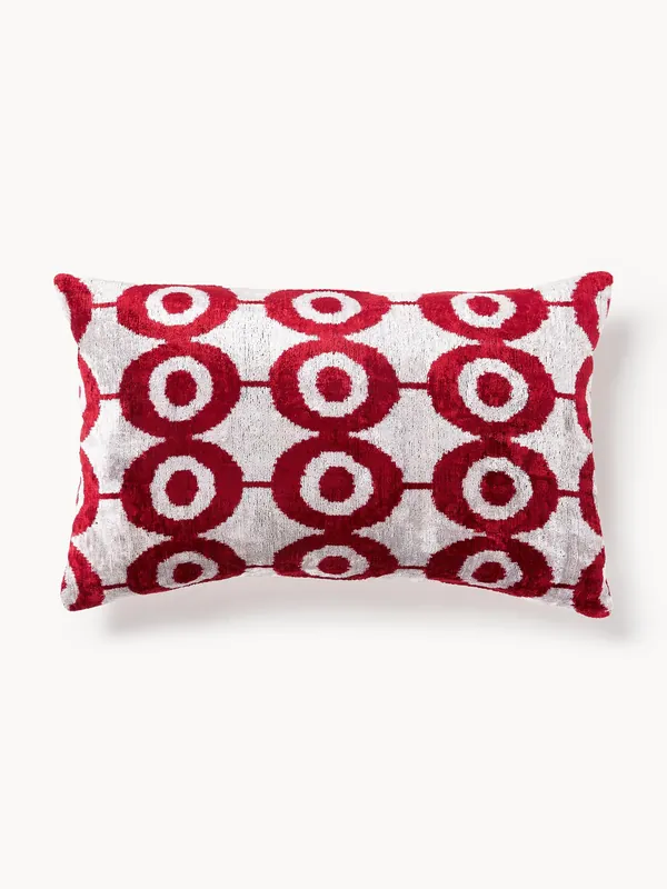 Funda de cojín de terciopelo con estampado abstracto Velvety - Les Ottomans