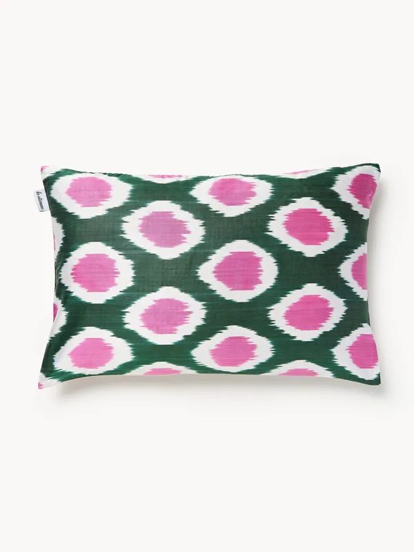 Funda de cojín decorativo de seda con estampado abstracto Silky - Les Ottomans