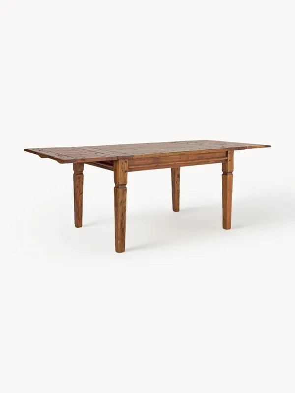 Mesa de comedor extensible de madera de acacia Chateux, 120-200 x 90 cm