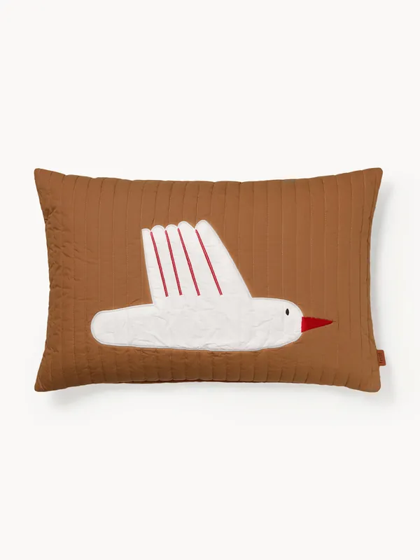 Cojín de algodón ecológico Bird - Ferm Living Kids