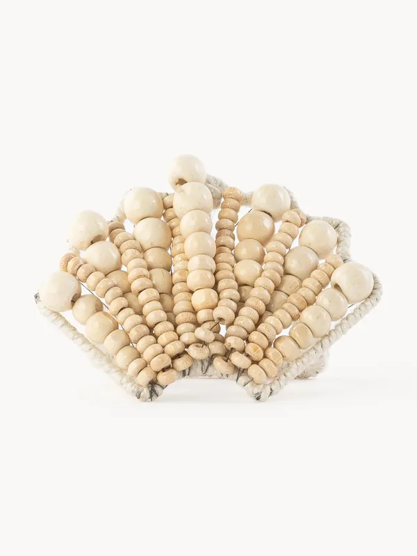 Anillos para servilletas de madera Shell, set de 2 - Les Ottomans