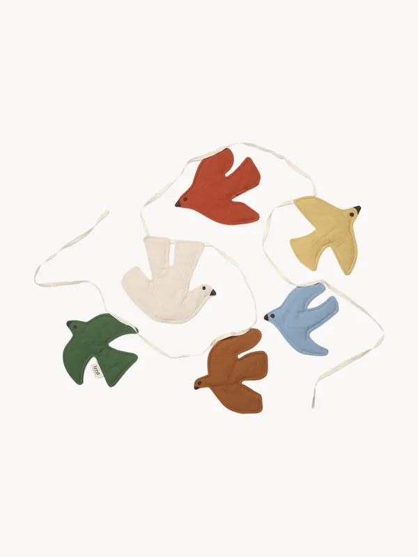 Guirnalda de algodón ecológico Swif Bird - Ferm Living Kids