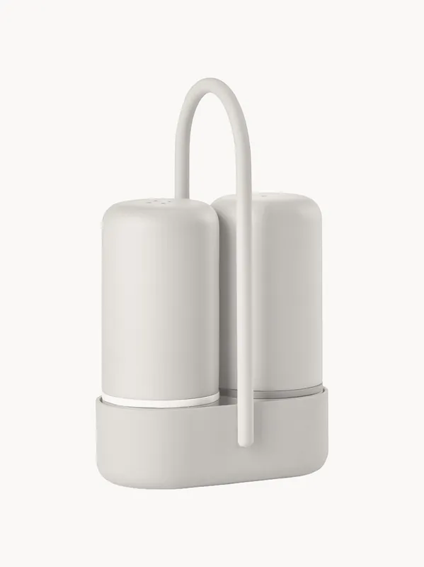 Set de salero y pimentero Singles Warm Grey, set de 3 - Zone Denmark