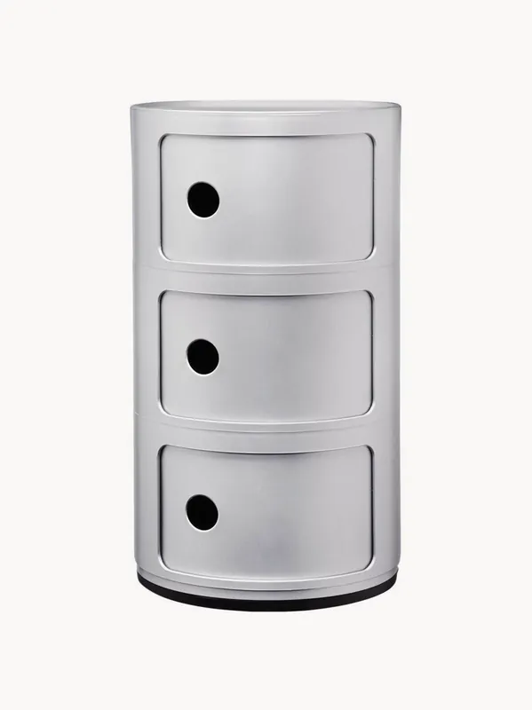 Contenedor de diseño Componibili, 3 módulos, Al 59 cm - Kartell