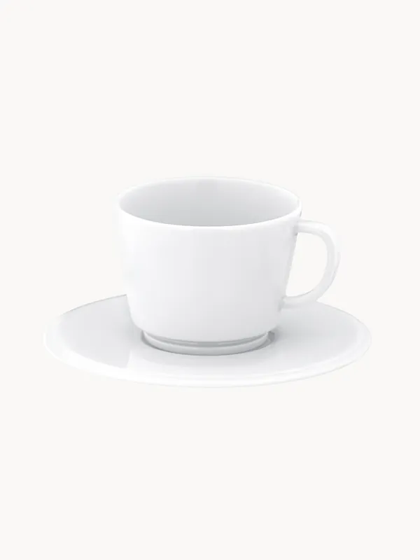 Tazas con platitos de porcelana artesanales Vitruv, set de 2 - Meissen