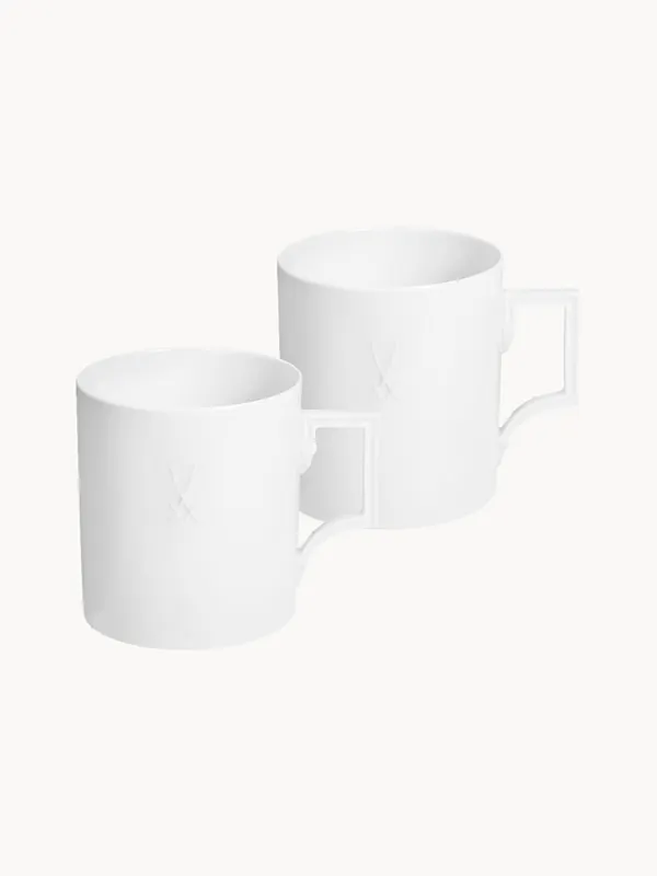 Tazas de porcelana artesanales Berlin, set de 2 - Meissen