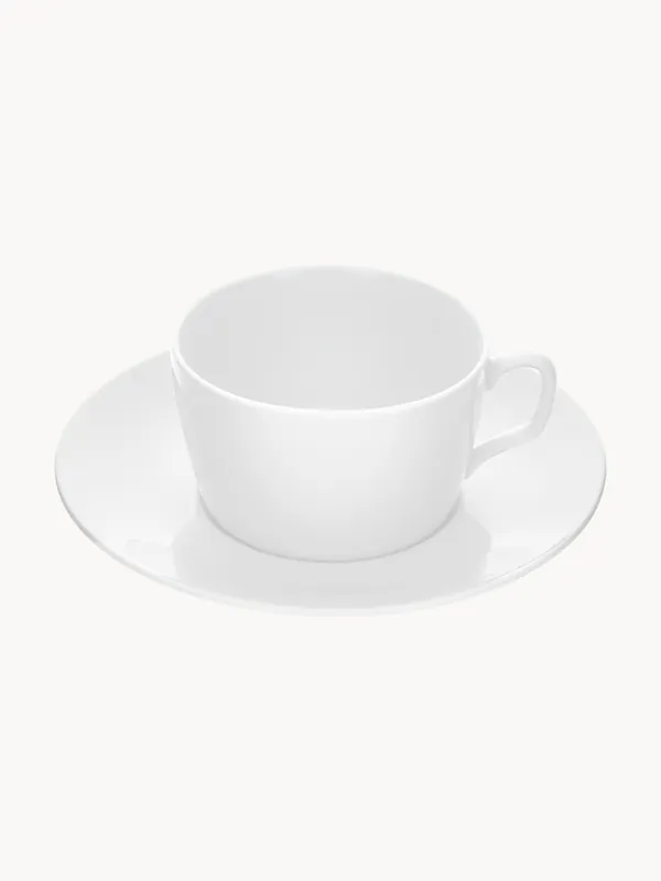 Tazas con platitos de porcelana artesanales Cosmopolitan, set de 2 - Meissen