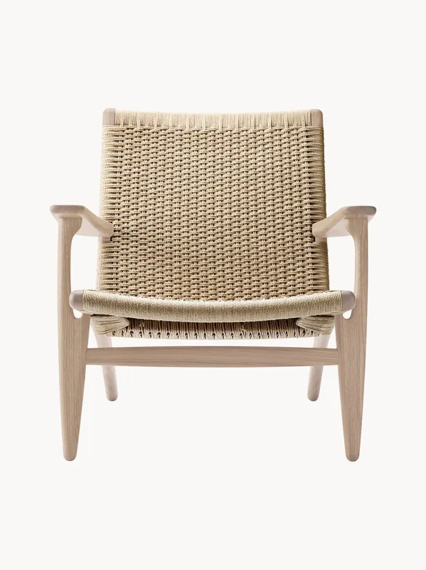 Sillón con asiento y respaldo tejidos a mano CH25 - Carl Hansen & Søn