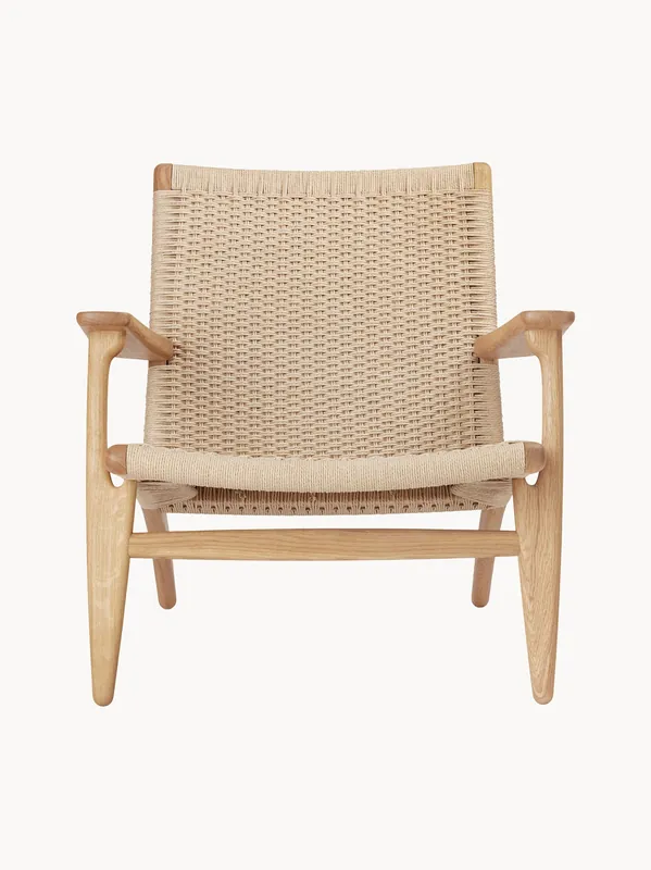 Sillón con asiento y respaldo tejidos a mano CH25 - Carl Hansen & Søn