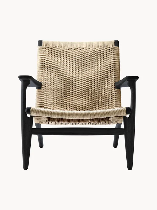 Sillón con asiento y respaldo trenzados CH25 - Carl Hansen & Søn