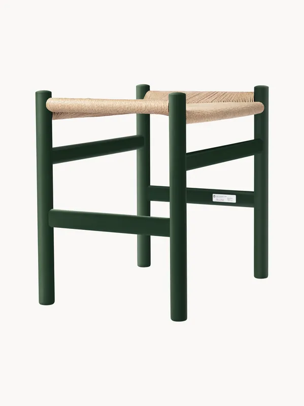 Taburete con asiento trenzado a mano CH53 - Carl Hansen & Søn