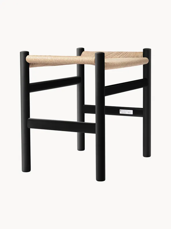 Taburete con asiento trenzado a mano CH53 - Carl Hansen & Søn