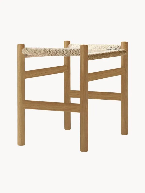 Taburete con asiento trenzado a mano CH53 - Carl Hansen & Søn