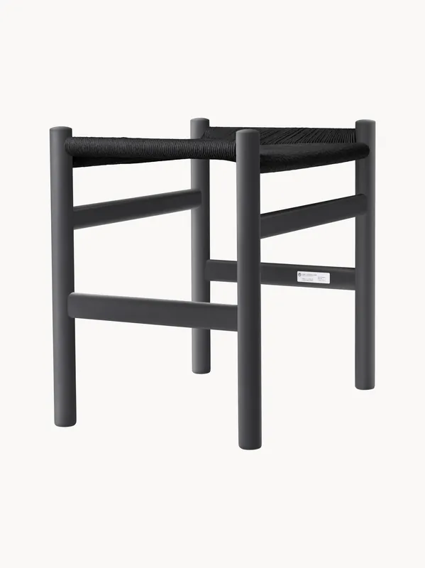 Taburete con asiento trenzado a mano CH53 - Carl Hansen & Søn