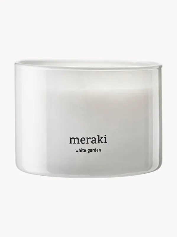Vela perfumada de tres mechas White Garden (ciclamen & jazmín) - Meraki