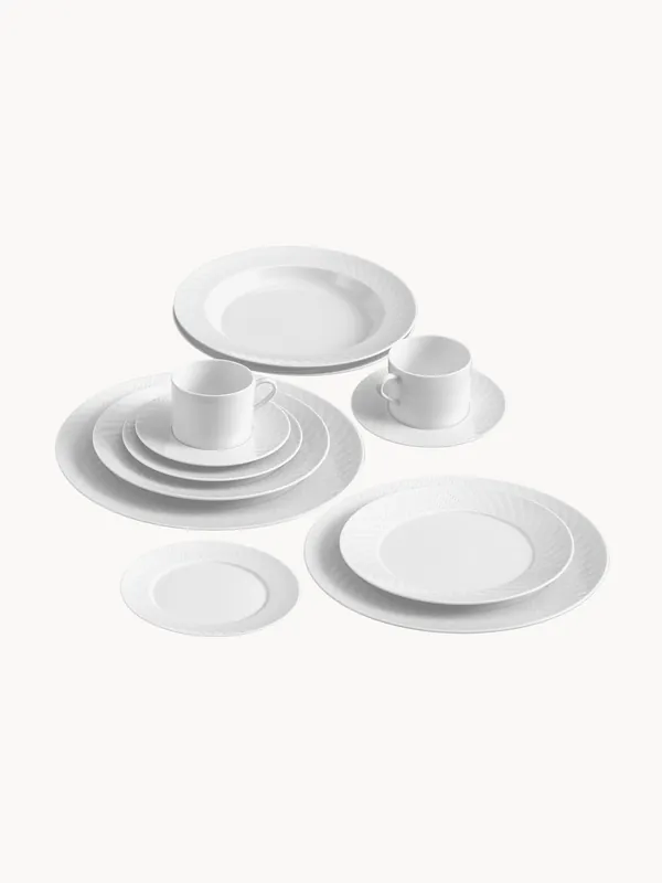 Vajilla de porcelana artesanal Nº 41, 2 comensales, set de 12 - Meissen